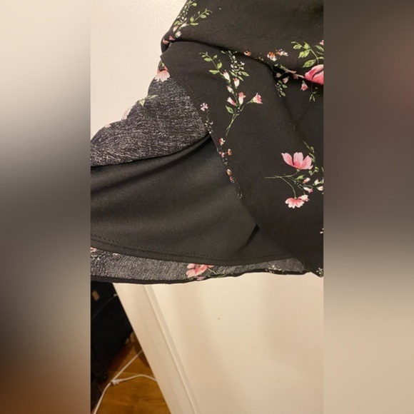 Aqua Girls' Cold-Shoulder Floral Dress, Big Kid Size Small - Picture 7 of 7